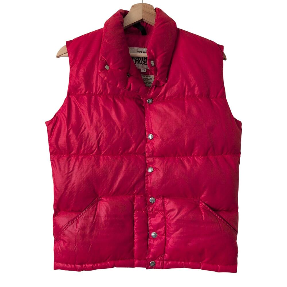 The North Face Vintage 70s 80s Brown Label Puffer Vest Red XS Gorpcore Granola
